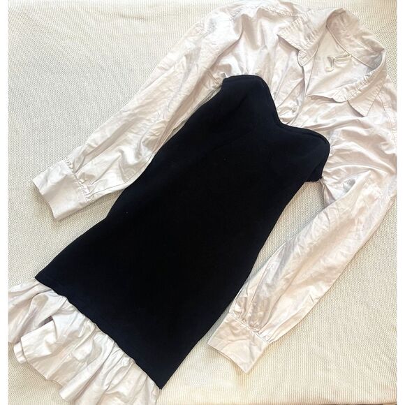 Anthropologie Twofer Collared Mini Dress - Picture 3 of 8